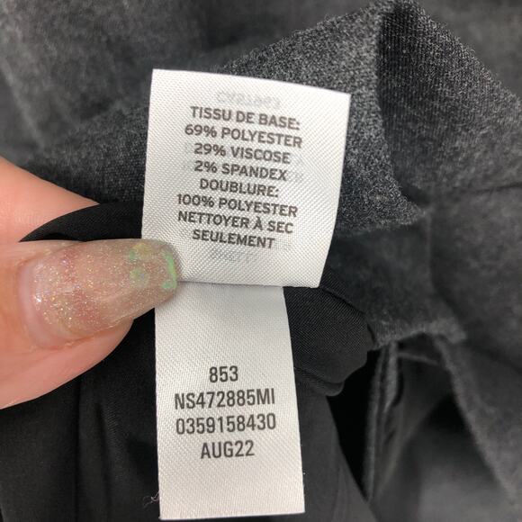 NORDSTROM SIGNATURE Sports Coat Small Grey Traditional Fit Notch Lapel NWOT - Picture 8 of 8